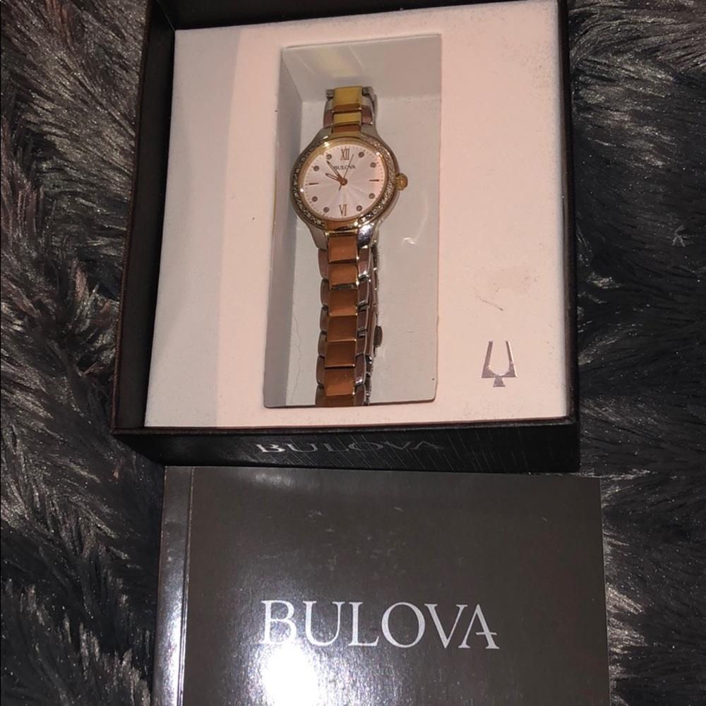 Bulova Women’s diamond Two-tone bracelet watch